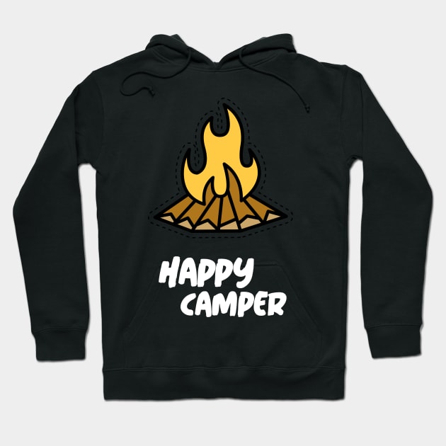 Happy Camper - Camping Hoodie by Meme My Shirt Shop